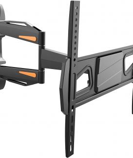 Premium TV Fernseher-Wand-Halterung Schwenkbar Neigbar (S0944) Universal für 32-55 Zoll (bis 40-Kg, Max-VESA 400x400) Flach Curved LCD OLED Design Fernsehhalterung Ausziehbar